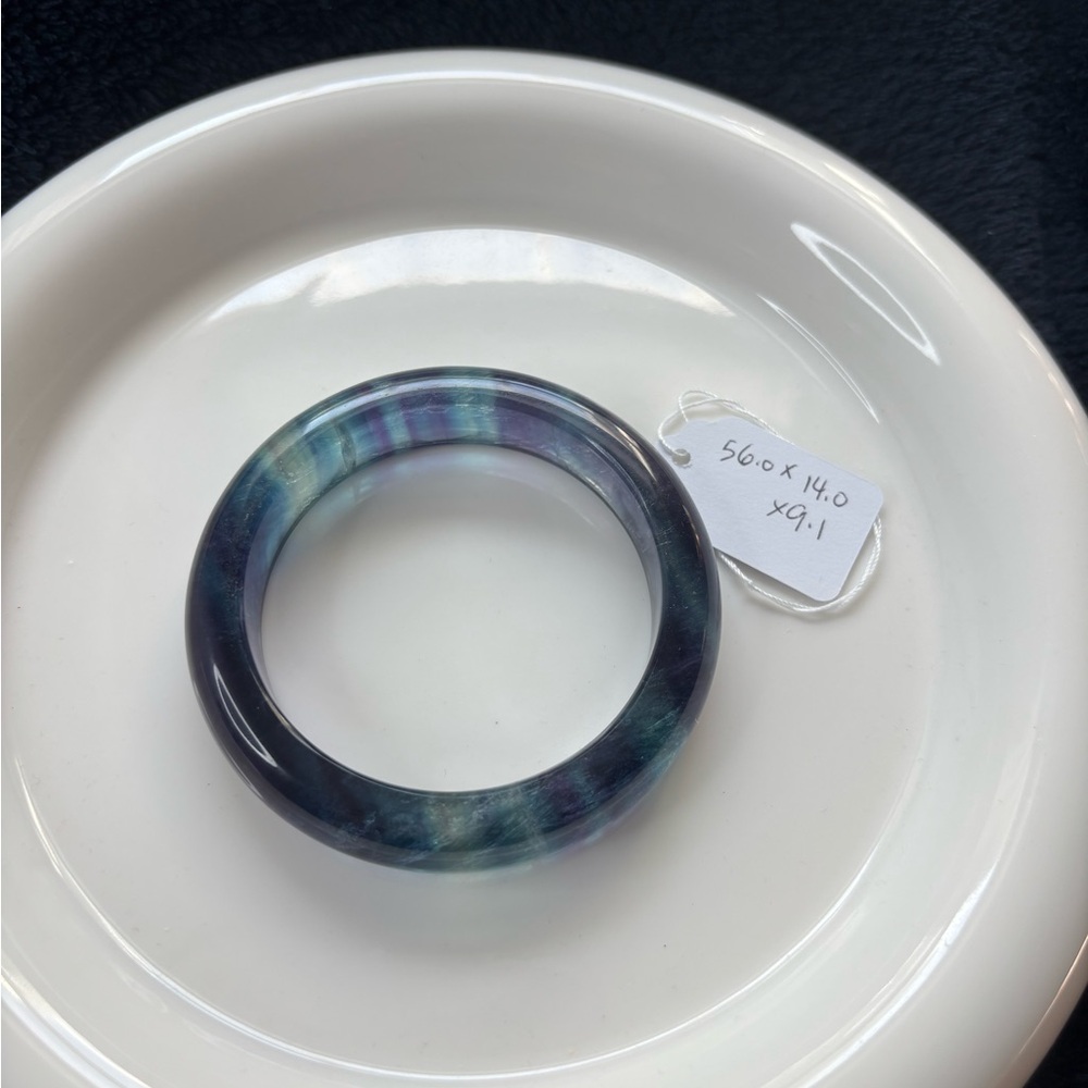 Multicolor Fluorite Bangle - Picture 4 of 8